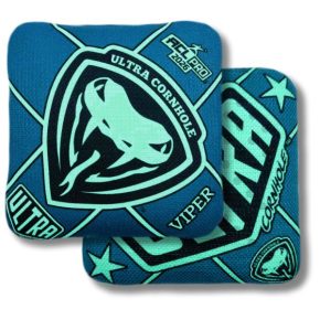 Ultra Cornhole Viper-B Corn hole bean bags 2026 ACL Pro Teal hybrid carpet