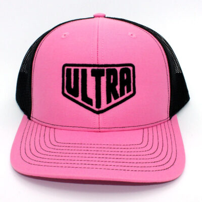 Ultra Trucker Pink Black Hat