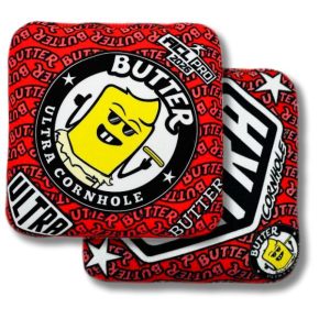 Ultra Cornhole Butter Corn hole bean bags 2026 ACL Pro Red