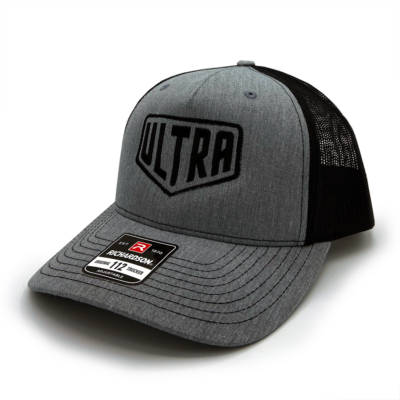 Ultra Trucker Hat Gray and Black