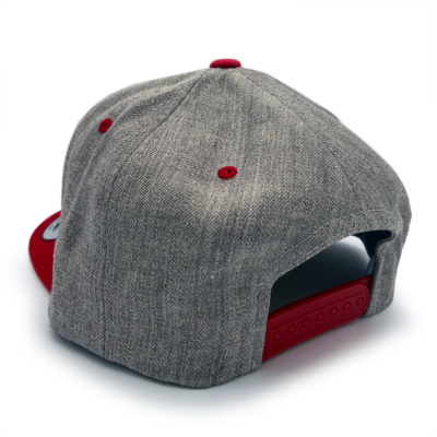 Ultra SnapBack Hat Gray and Red Back