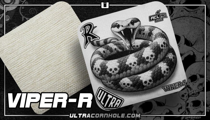 Ultra Cornhole Viper-R Corn hole bean bags 2026 ACL Pro White Skull
