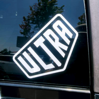Ultra Vinyl Logo White