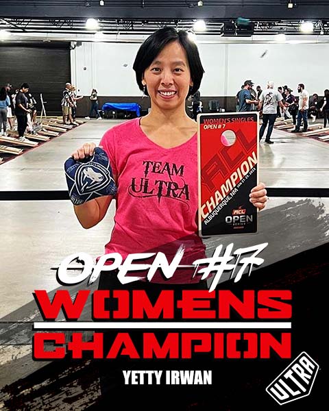 ACL Open #7 Women's Champion Yetty Irwan