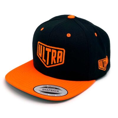 Ultra SnapBack Hat Black / Neon Orange