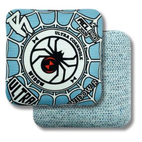 Ultra Cornhole Widow-R Corn hole bean bags 2026 ACL Pro Light Blue hybrid carpet
