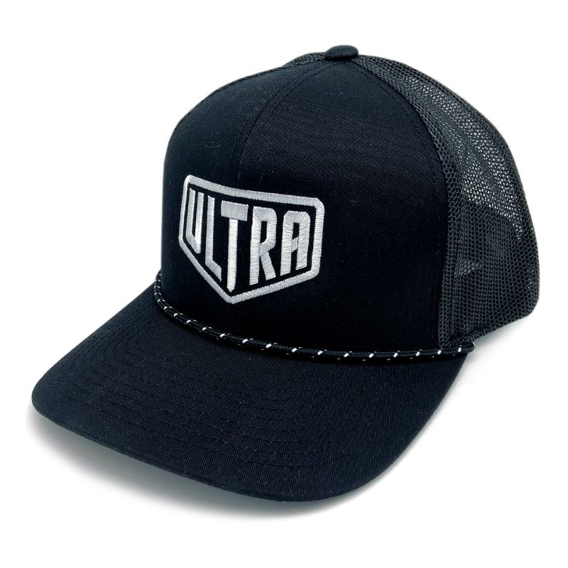 Ultra Rope Trucker Hat Black