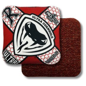 Ultra Cornhole Viper-R Corn hole bean bags 2026 ACL Pro Red hybrid carpet