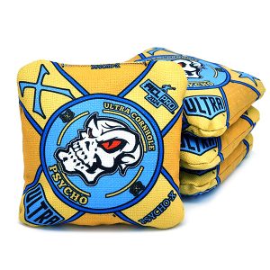 Ultra Psycho-X Gold and Blue 2024c ACL PRO Cornhole Bags Ultra Psycho-X Gold and Blue 2024c