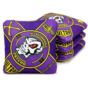 Ultra Psycho-X Purple Yellow 2024c ACL PRO Cornhole Bags Ultra Psycho-X Purple Yellow 2024c