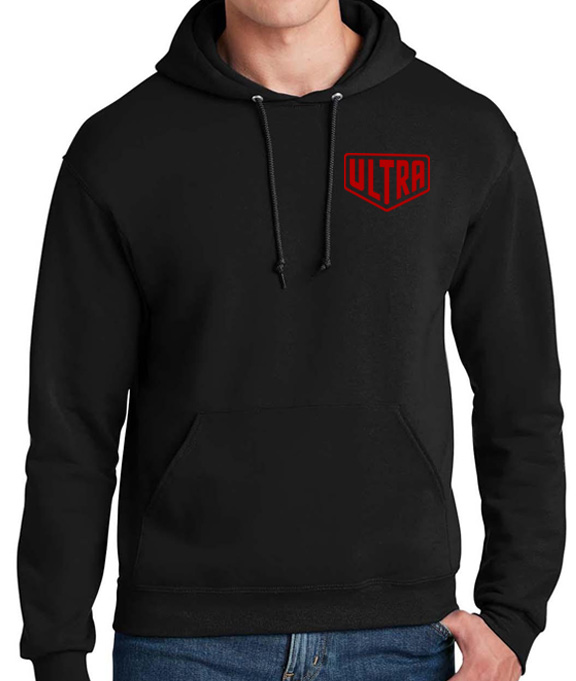 Ultra Cornhole Hoodie Black/Red