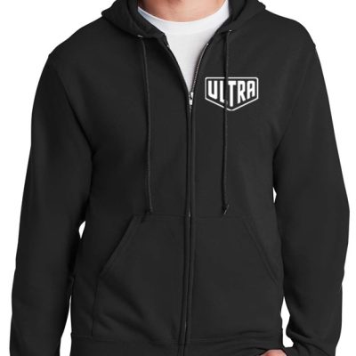 Ultra Cornhole Zip-Up Hoodie Black