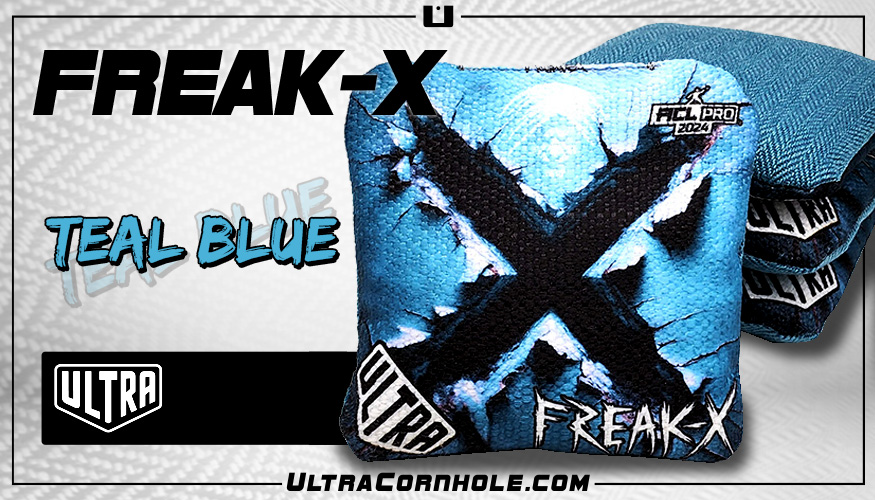 Freak-X Teal Blue ACL Pro 2024 Cornhole Bags Freak-X Teal Blue ACL Pro 2024 Cornhole Bags