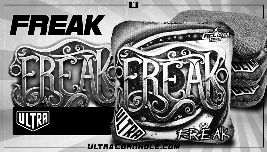 Freak Gray ACL Pro 2024 Cornhole Bags