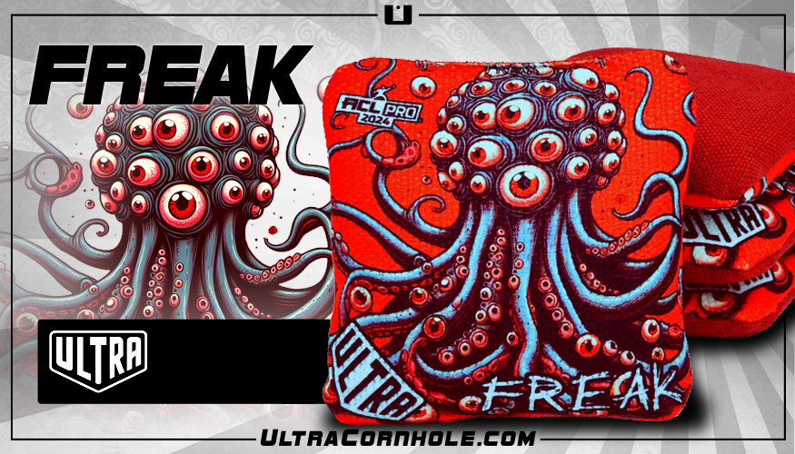 Freak Red ACL Pro 2024 Cornhole Bags