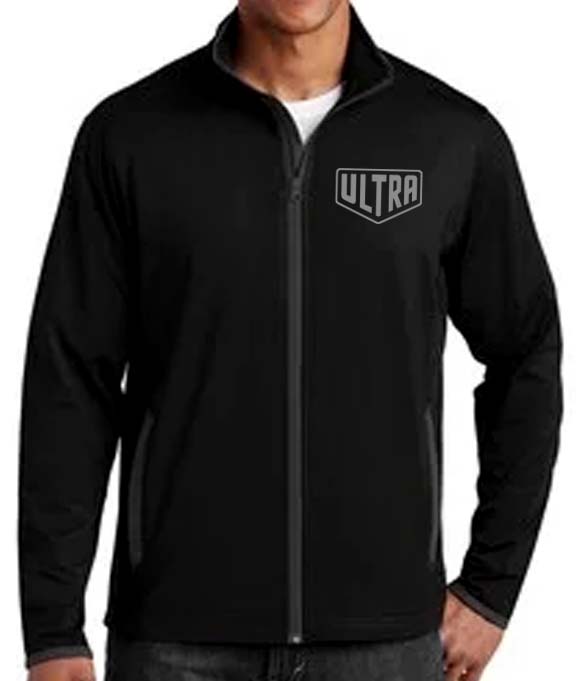 Team Ultra Zip Up Sport Wick Jacket Black