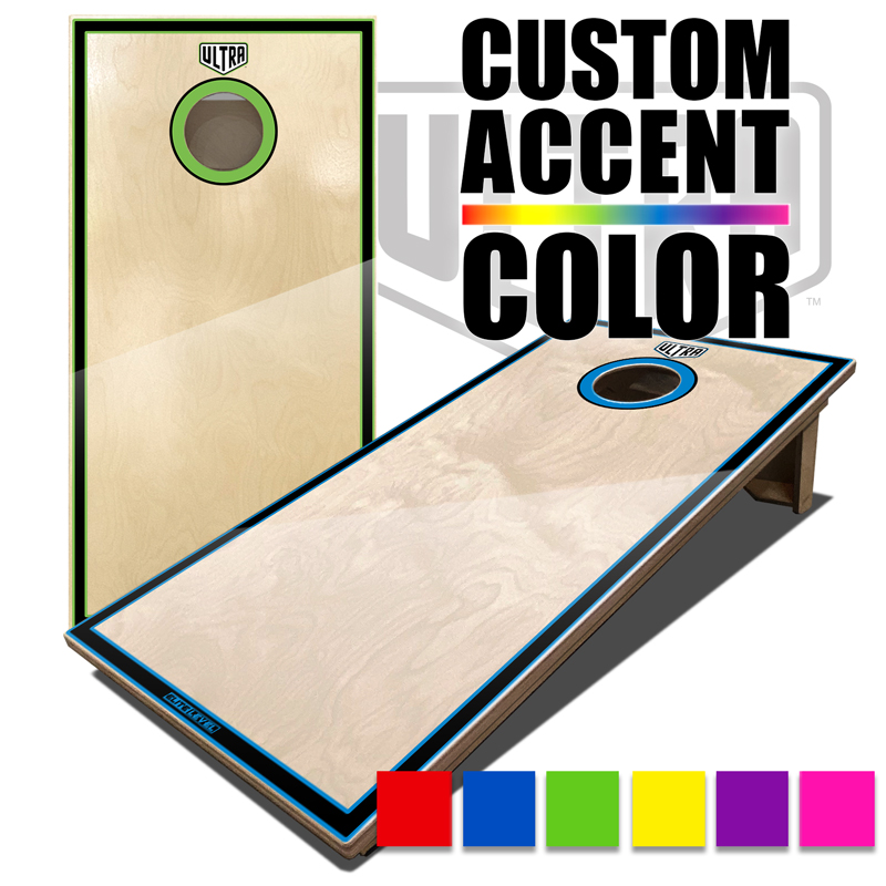 Ultra Elite 2 Cornhole Boards Border and Hole Select Color