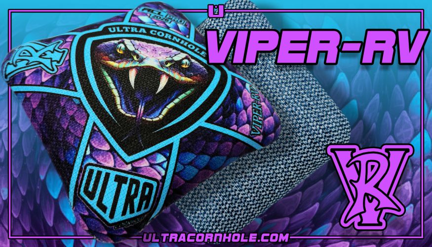 Ultra Cornhole Viper-RV Purple Scale Cornhole Bags