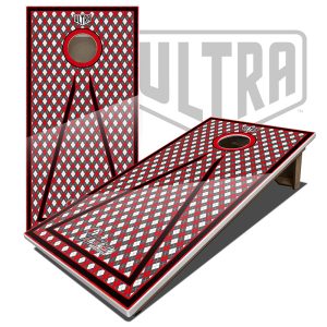 Ultra Elite II Hybrid Argyle Red Cornhole Boards