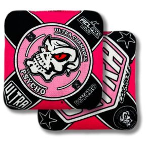 Ultra Cornhole Psycho Corn hole bean bags 2026 ACL Pro Black and Pink