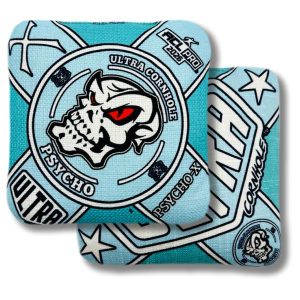 Ultra Cornhole Psycho-X Corn hole bean bags 2026 ACL Pro Light Blue