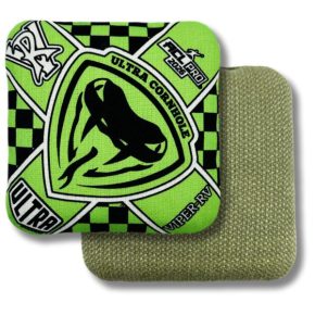 Ultra Cornhole Viper-R Corn hole bean bags 2026 ACL Pro Green Checker hybrid carpet