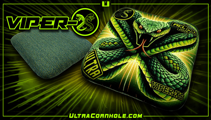 Viper-XS Ultra Cornhole ACL Pro Cornhole Bags Green-X