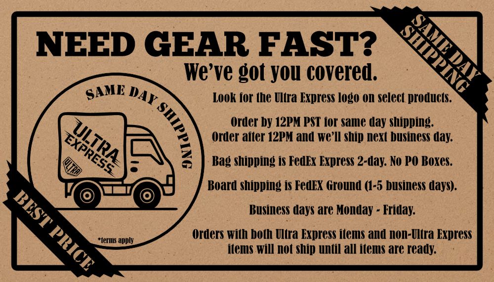 Ultra Express Same Day Shipping Infographic